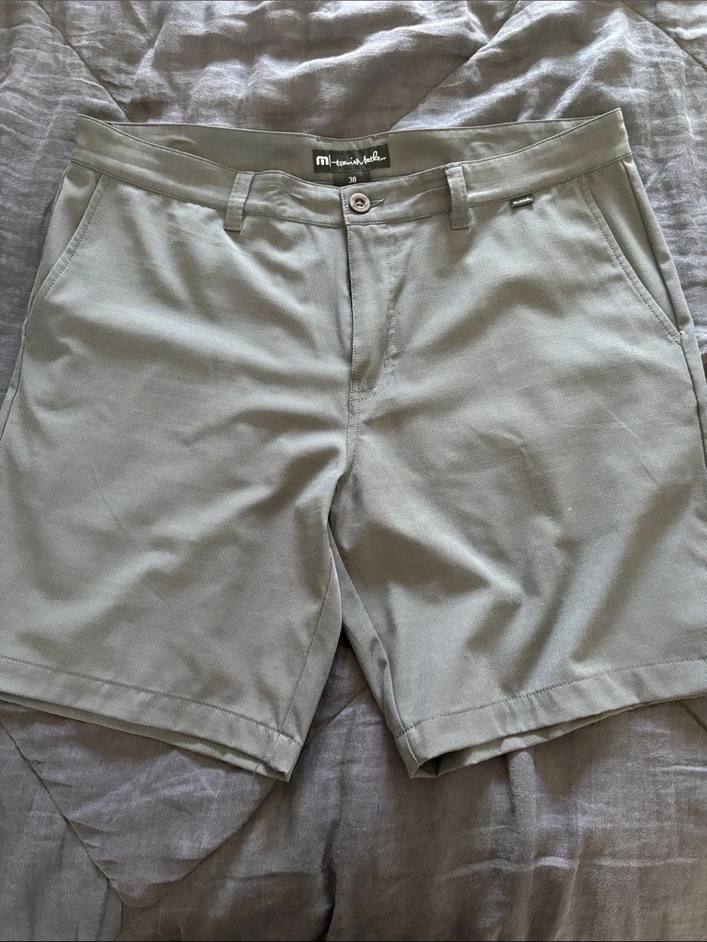 Travis Mathew Men's Dark Grey Hybrid Shorts